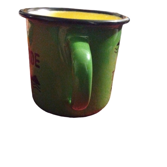 Outdoor Living Mug: "Think Outside- Leave the Box at Home" Forrest Green Camping - Picture 4 of 5